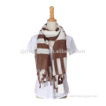 American scarf fake cashmere tribal tassel shawl brown